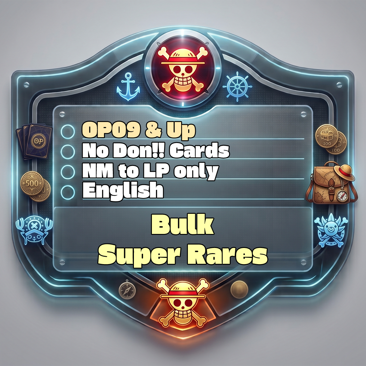 Image of OP - Bulk Super Rares - NM/LP - English (OP09 & Up)