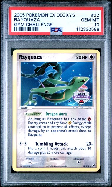 Image of Rayquaza [EX: Deoxys] (Gym Challenge Promo) 22/107 PSA 10