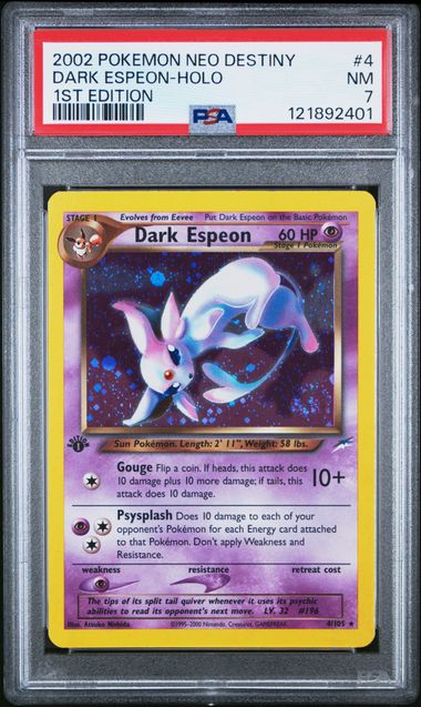 Image of Dark Espeon (Neo Destiny 1st Edition) 4/105 PSA 7