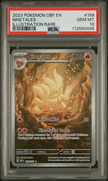 Image of Ninetales Obsidian Flames 199/197 PSA 10