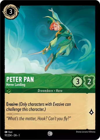 Peter Pan (Never Landing) - 91/204 - Common