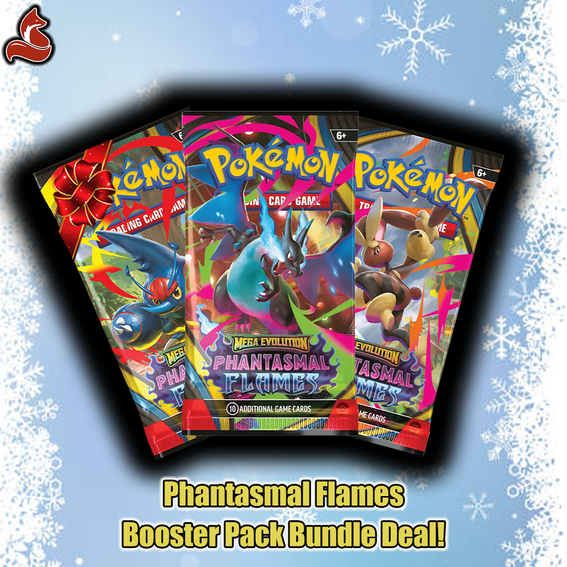 Mega Evolution - Phantasmal Flames Booster Packs 3 for only $34.99 - Holiday Sale
