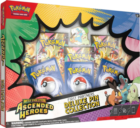 Mega Evolution - Ascended Heroes First Partners Deluxe Pin Collection (WAVE 1) (PREORDER) (LIMIT 3) (MARCH)