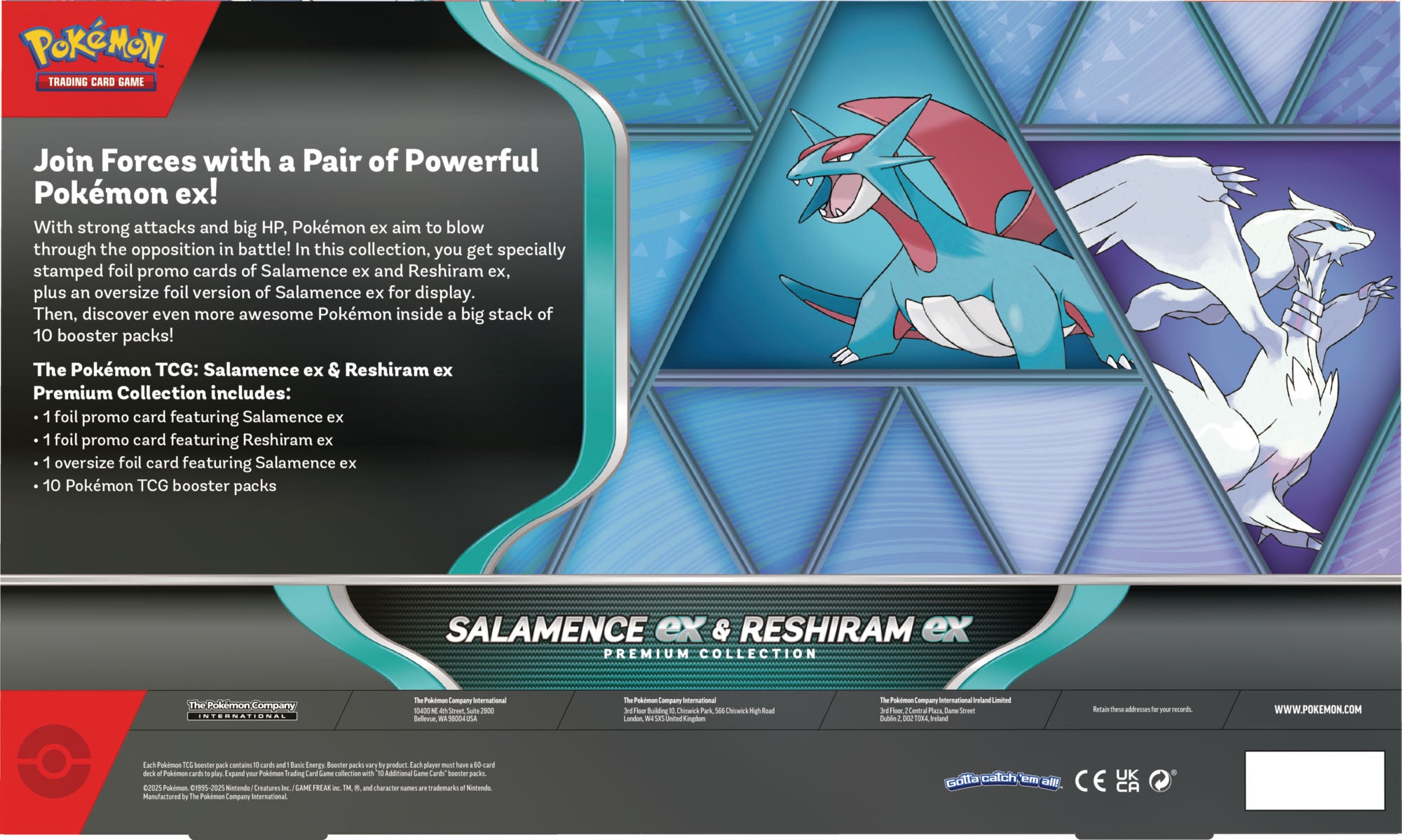 Image of Salamence ex and Reshiram ex Premium Collection