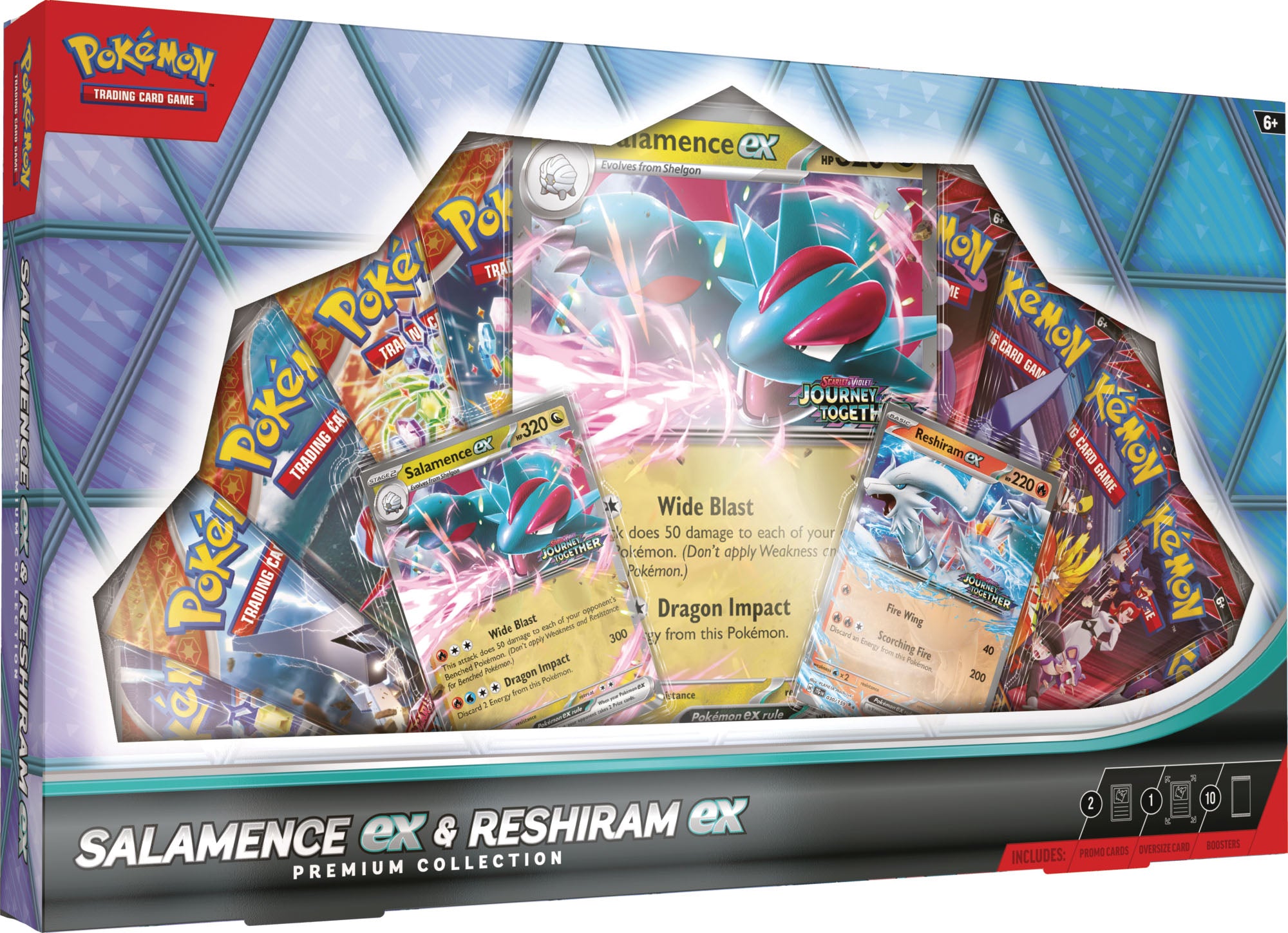 Image of Salamence ex and Reshiram ex Premium Collection