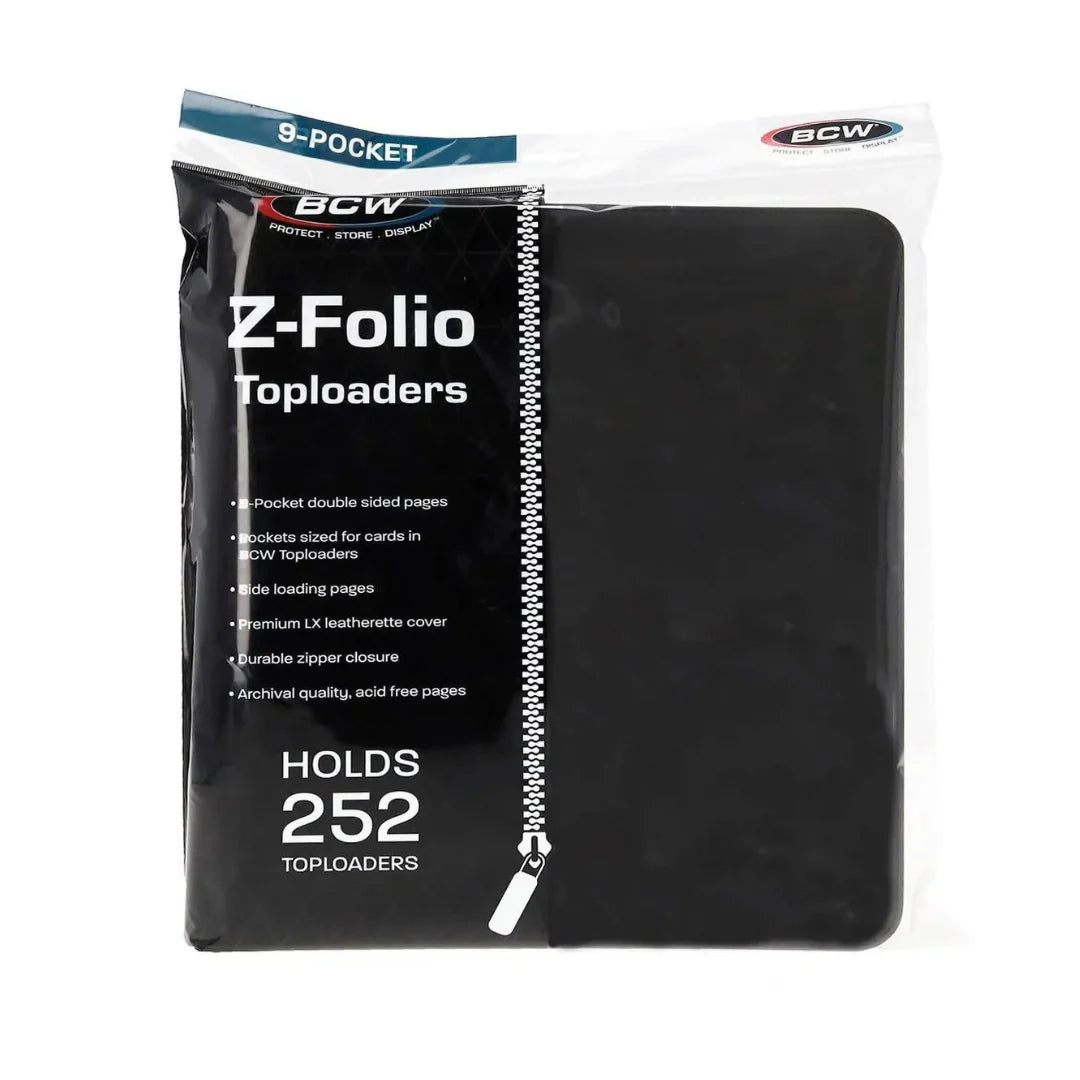 Image of 9-POCKET Z-FOLIO LX ALBUM TOPLOADERS BLACK
