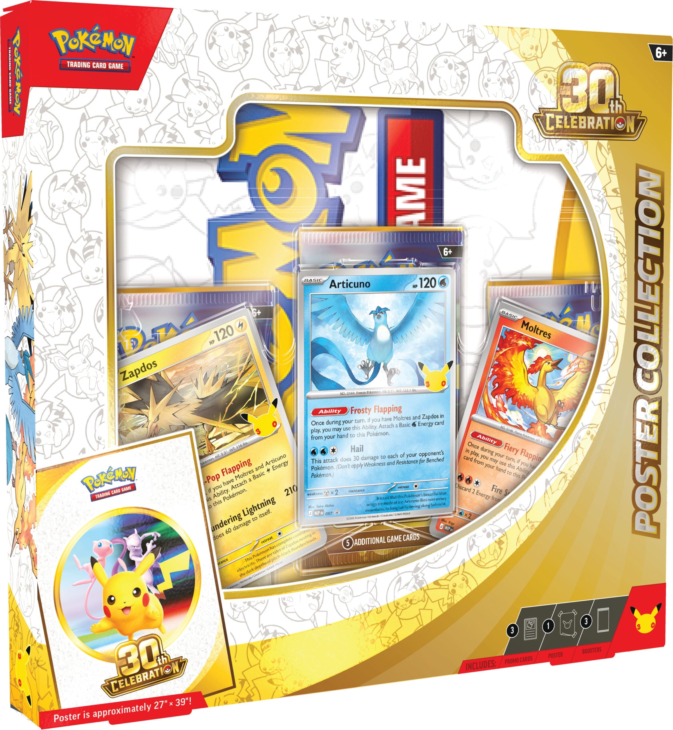 Image of Pokemon - 30th Anniversary Celebration - Poster Collection (PRE-ORDER) (LIMIT 2 PER CUSTOMER)