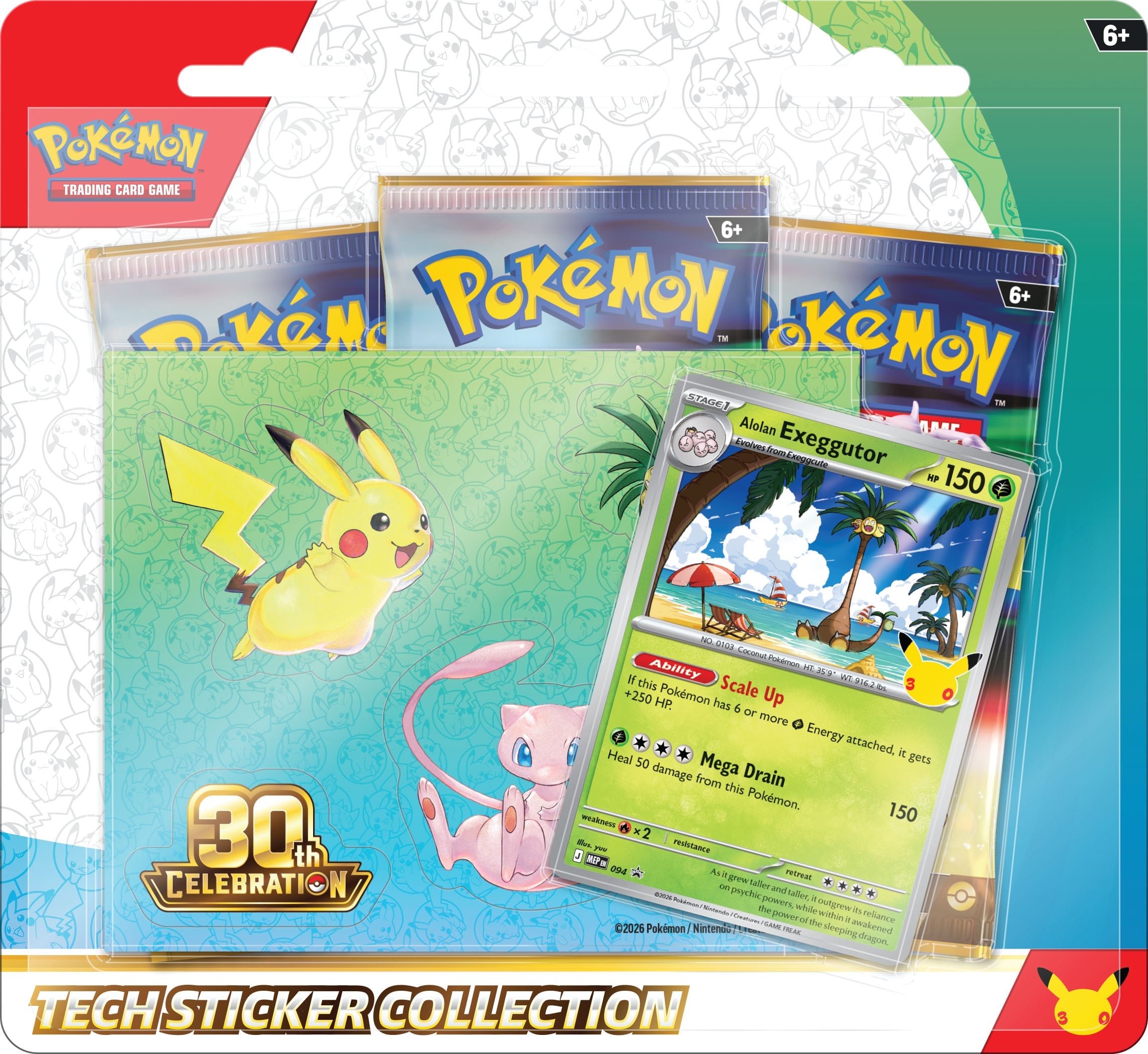 Image of Pokemon - 30th Anniversary Celebration - Tech Sticker Collection (PRE-ORDER) (LIMIT 2 PER CUSTOMER)