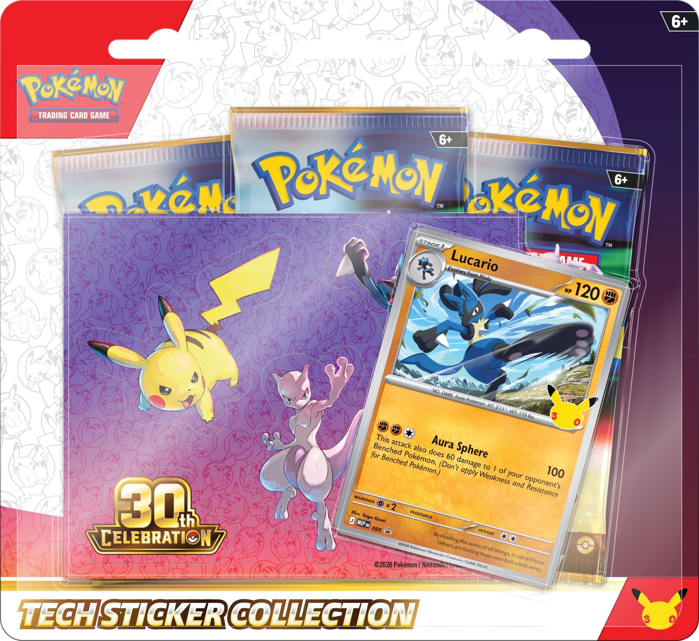 Image of Pokemon - 30th Anniversary Celebration - Tech Sticker Collection (PRE-ORDER) (LIMIT 2 PER CUSTOMER)