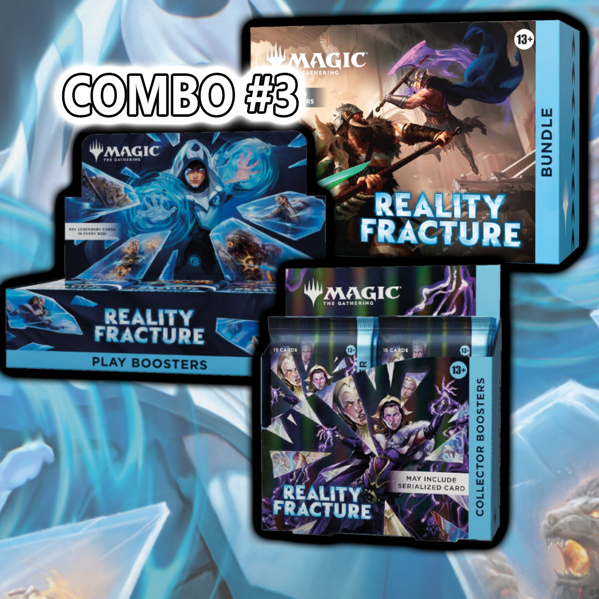 Image of REALITY FRACTURE - MTG - COMBO #3 - COLLECTOR BOOSTER, PLAY BOOSTER & BUNDLE (PRE-ORDER)