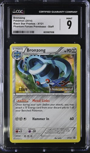 Image of Bronzong (Black Star Promos) (Phantom Forces Staff Prerelease) XY21 CGC 9