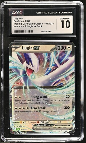 Image of Lugia ex (Trading Card Game Classic) 017/034 CGC 10