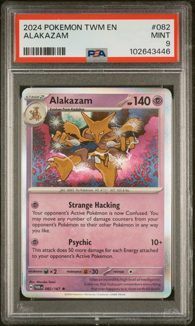 Image of Alakazam (Scarlet & Violet: Twilight Masquerade) 082/167 PSA 9