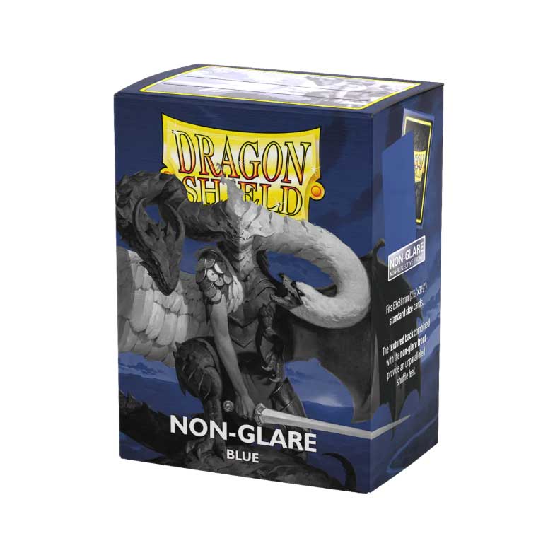 Image of Blue Matte Non-Glare Dragon Shield (STANDARD)