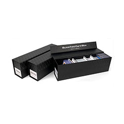 CARD BOX QUICKFOLD 3-PK FOR TOPLOADERS & MAGNETICS
