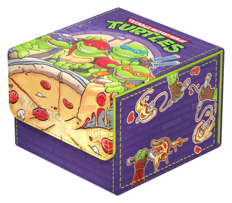 Image of Teenage Mutant Ninja Turtles - 133+ Ultimate Guard Sidewinder Xenoskin Deckbox - TMNT