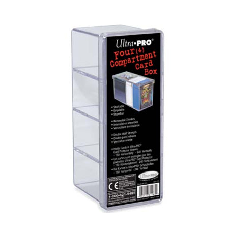 Image of 4 Compartment Card Storage Box - Ultra Pro