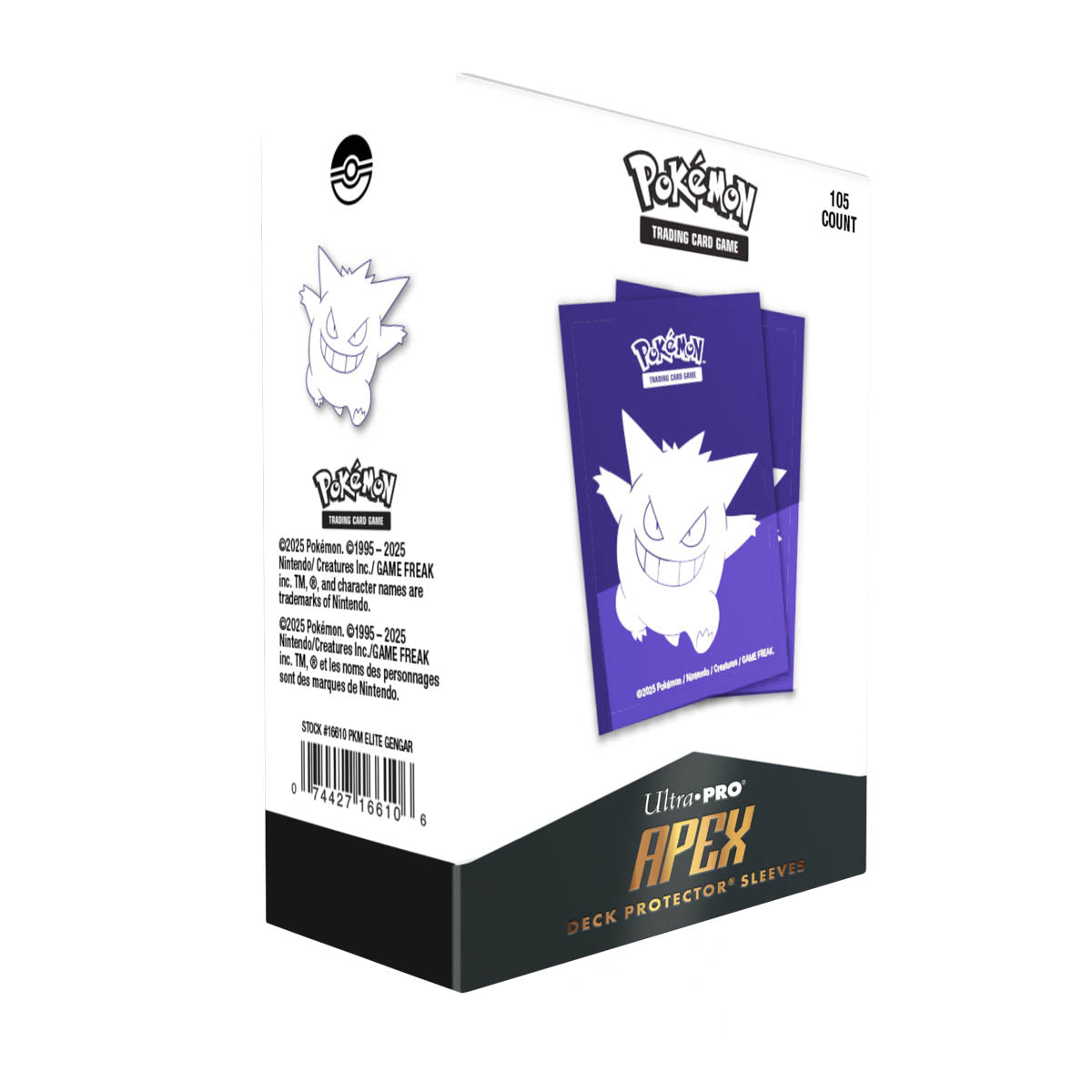 Image of UP D-PRO APEX POKEMON ELITE GENGAR 105CT SLEEVES