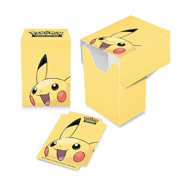 Image of Pikachu face Deck Box with divider