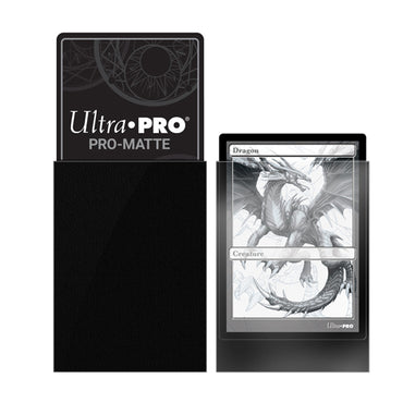 Black Matte Non-Glare Ultra Pro Standard Sleeves [50 ct]