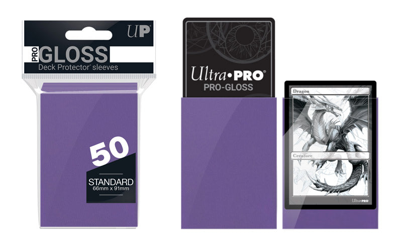 Image of Plenty Purple Gloss Ultra Pro Standard Sleeves [50 ct]