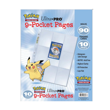 Ultra Pro 9-Pocket Pages Pokemon TCG