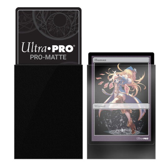 Image of Black Pro-Matte (Japanese) [60 ct] Ultra Pro Deck Protector Sleeves