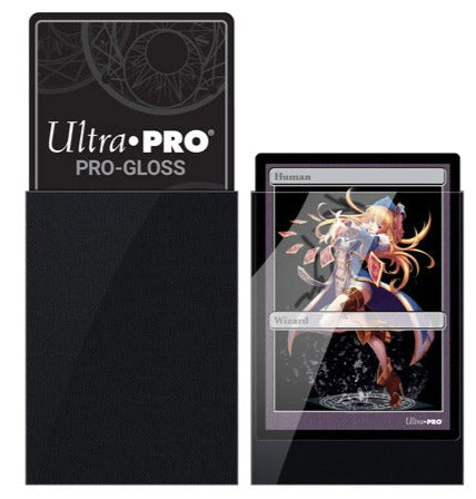 Image of Black Pro-Gloss (Japanese) [60 ct] Ultra Pro Deck Protector Sleeves