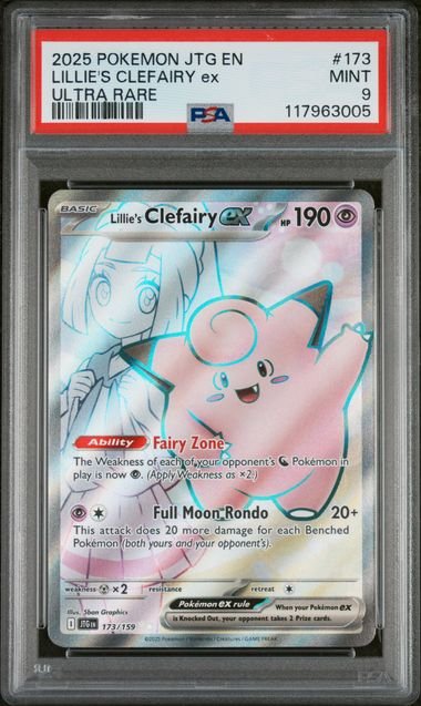 Image of Lillie's Clefairy ex (Scarlet & Violet: Journey Together) 173/159 PSA 9