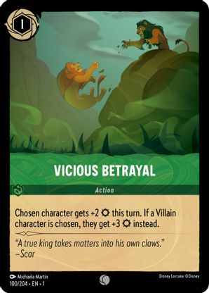 Vicious Betrayal - 100/204 - Common