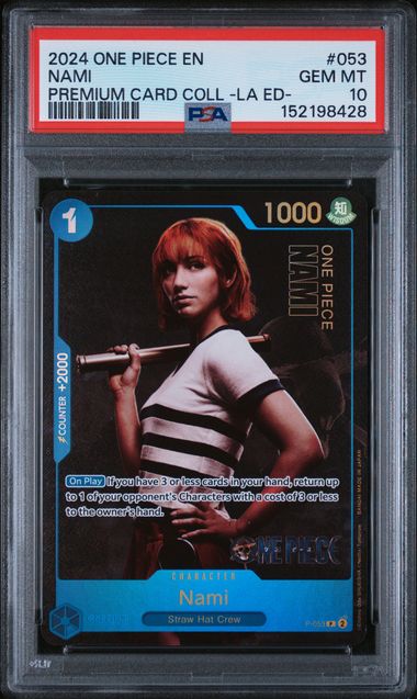 Image of One Piece Nami LIVE ACTION EDITION P-053 PSA 10