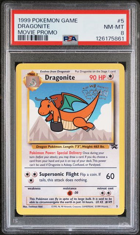 Dragonite (Wizards of the Coast: Black Star Promos) 5 PSA 8