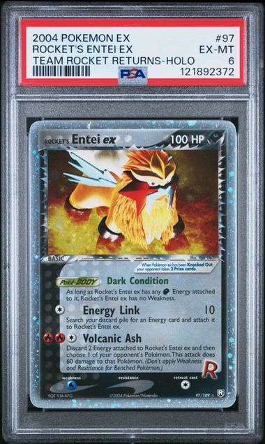 Image of Rocket's Entei ex (EX: Team Rocket Returns) 97/109 PSA 6