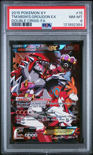Image of Team Magma's Groudon ex (XY: Double Crisis) 15/34 PSA 8