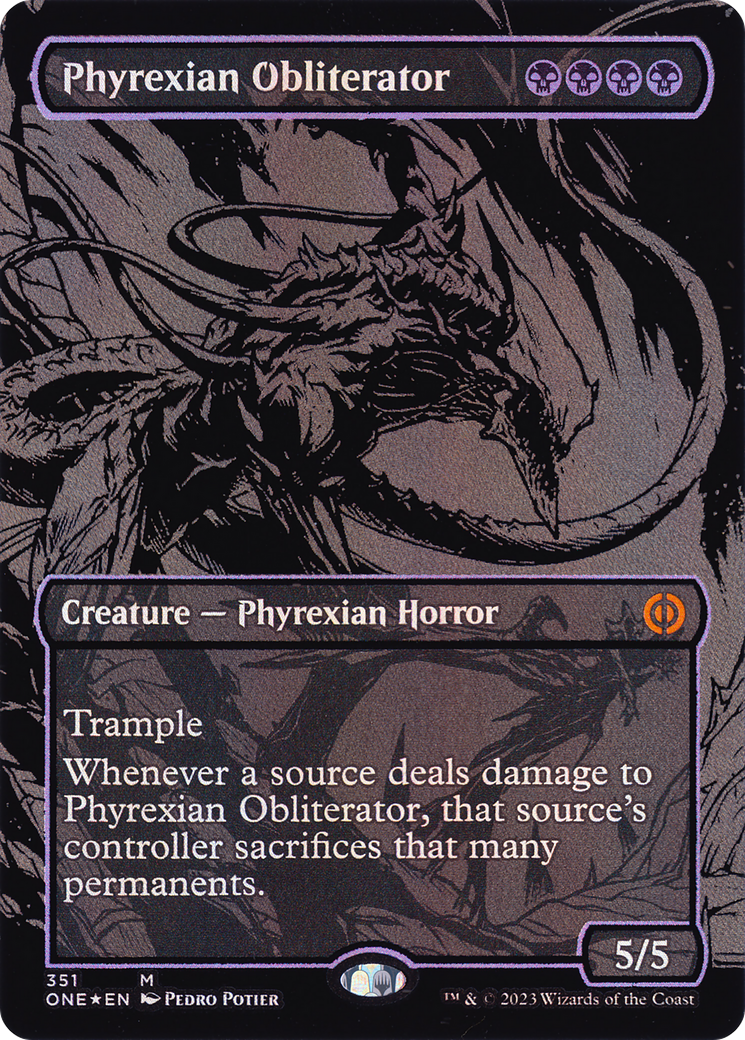 Image of Phyrexian Obliterator (Oil Slick Raised Foil) [Phyrexia: All Will Be One]