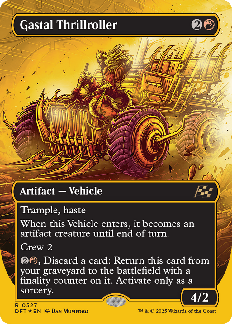 Image of Gastal Thrillroller (Borderless) (First-Place Foil) [Aetherdrift]