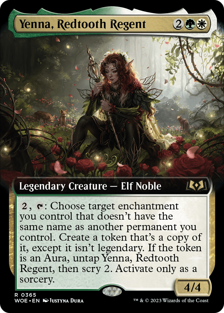Image of Yenna, Redtooth Regent (Extended Art) [Wilds of Eldraine]
