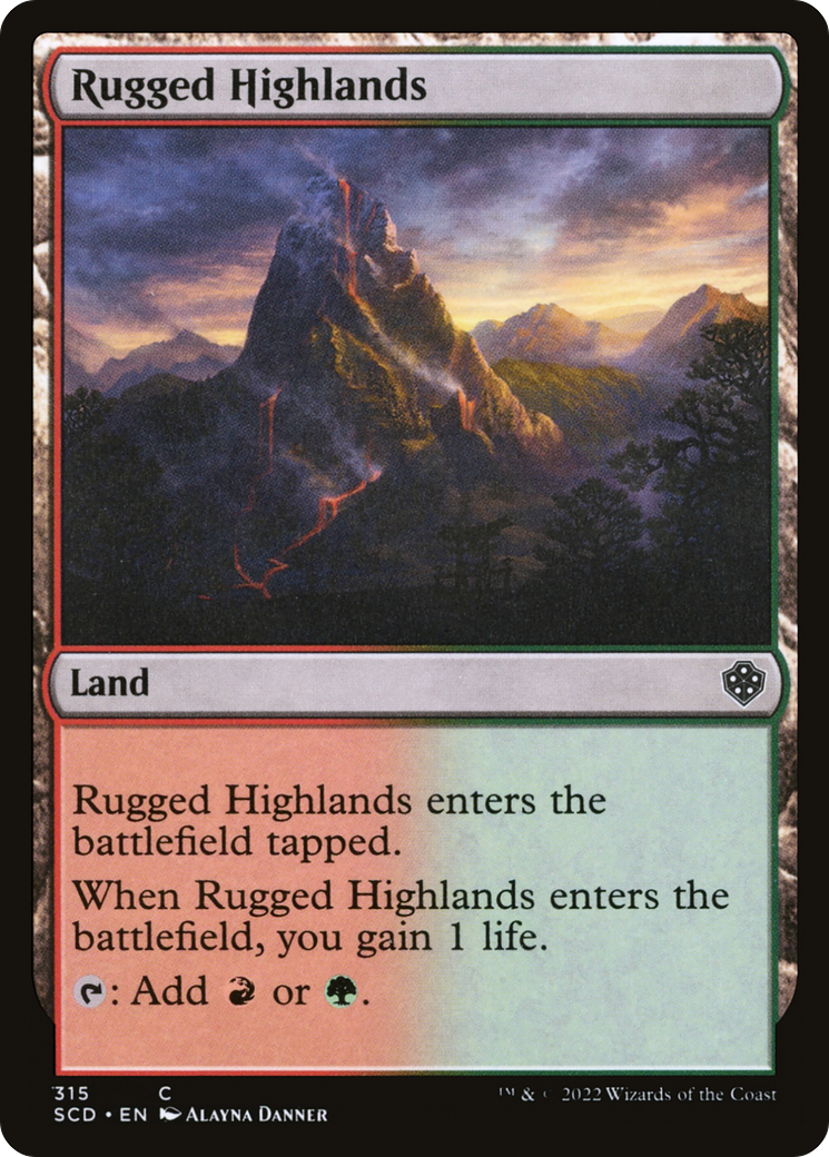 Image of Rugged Highlands [Starter Commander Decks]