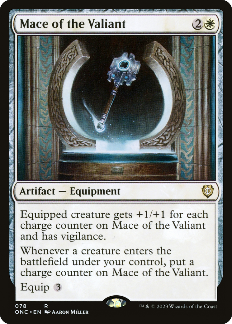 Image of Mace of the Valiant [Phyrexia: All Will Be One Commander]