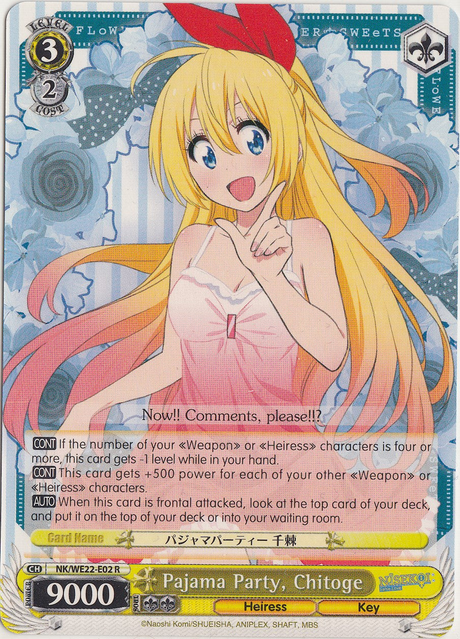 Image of Pajama Party, Chitoge (NK/WE22-E02) [NISEKOI Extra Booster]