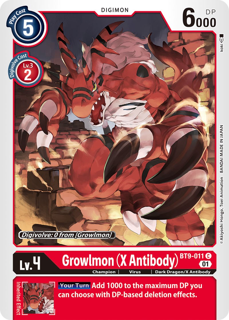 Image of Growlmon (X Antibody) [BT9-011] [X Record]