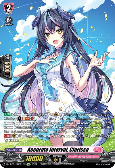 Image of Accurate Interval, Clarissa (D-LBT01/SP31EN) [Lyrical Melody]