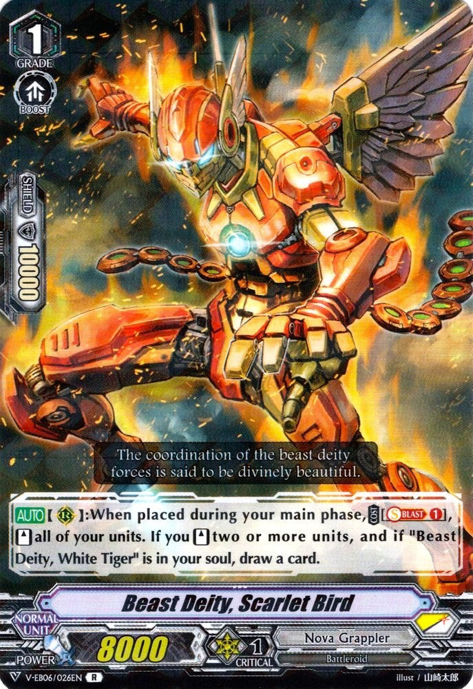 Image of Beast Deity, Scarlet Bird (V-EB06/026EN) [Light of Salvation, Logic of Destruction]