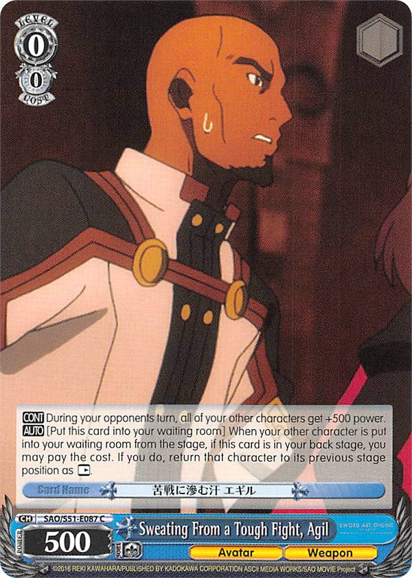 Image of Sweating From a Tough Fight, Agil (SAO/S51-E087 C) [Sword Art Online The Movie: -Ordinal Scale-]