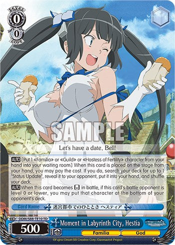 Image of Moment in Labyrinth City, Hestia (DDM/S88-TE10 TD) [Is it Wrong to Try to Pick Up Girls in a Dungeon?]