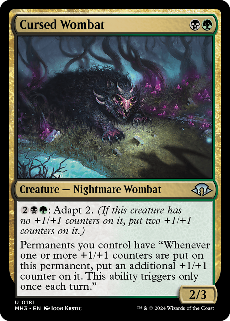Image of Cursed Wombat [Modern Horizons 3]