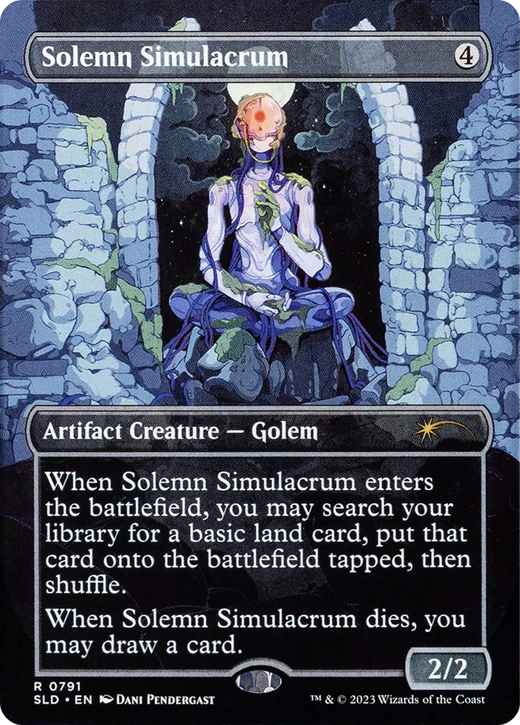 Image of Solemn Simulacrum (0791) (Borderless) [Secret Lair Drop Series]