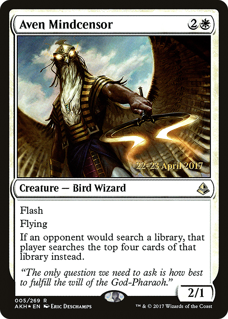 Image of Aven Mindcensor [Amonkhet Prerelease Promos]