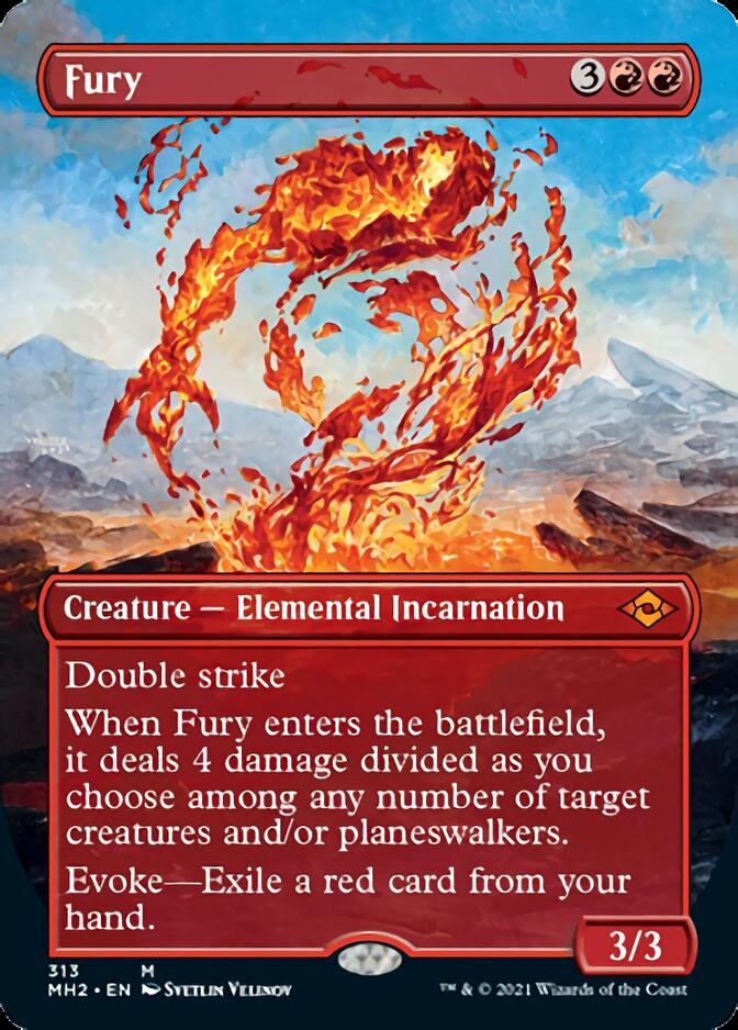 Image of Fury (Borderless Alternate Art) [Modern Horizons 2]