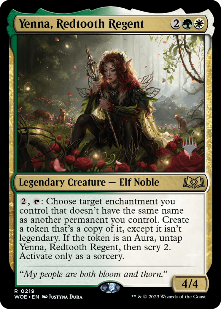 Image of Yenna, Redtooth Regent (Promo Pack) [Wilds of Eldraine Promos]